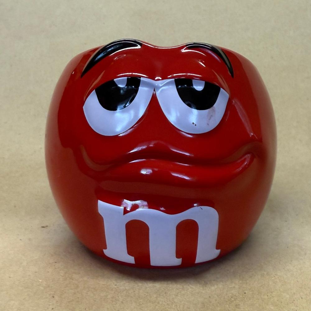 M&M's Red Sculptured Face Mug